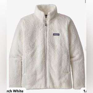 PATAGONIA birch white Los Gatos zip up fleece - size XS! Worn once - like new!